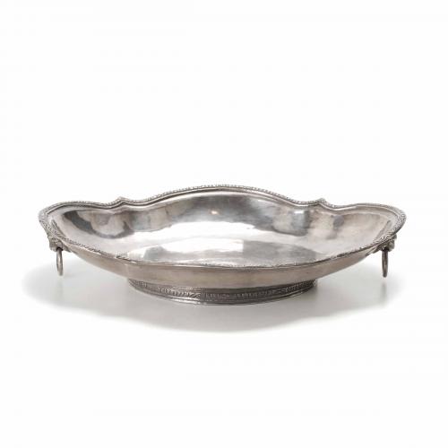 PERUVIAN SILVER TRAY, MID 20TH CENTURY. 