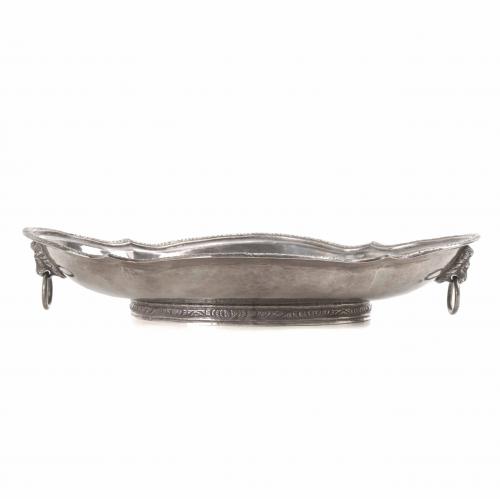 PERUVIAN SILVER TRAY, MID 20TH CENTURY. 