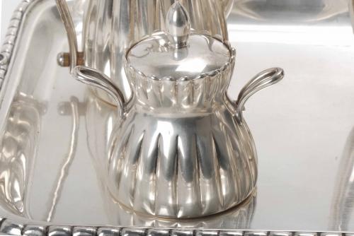 PERUVIAN SILVER TEA AND COFFEE SET, SECOND HALF OF THE 20TH