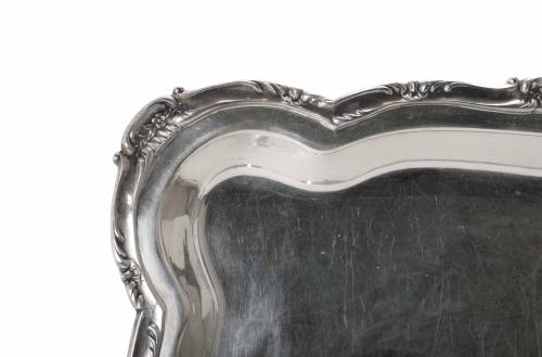 PERUVIAN SILVER TRAY, MID 20TH CENTURY. 