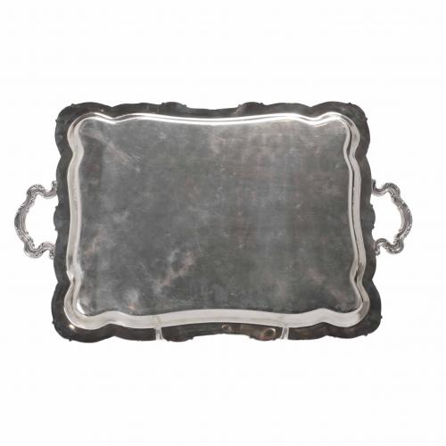 PERUVIAN SILVER TRAY, MID 20TH CENTURY. 