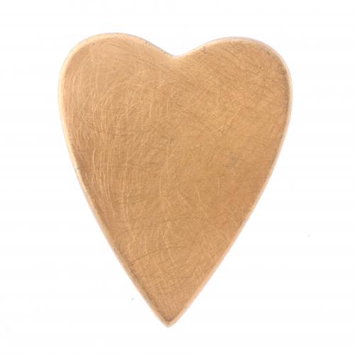 LARGE HEART RING IN GILT SILVER