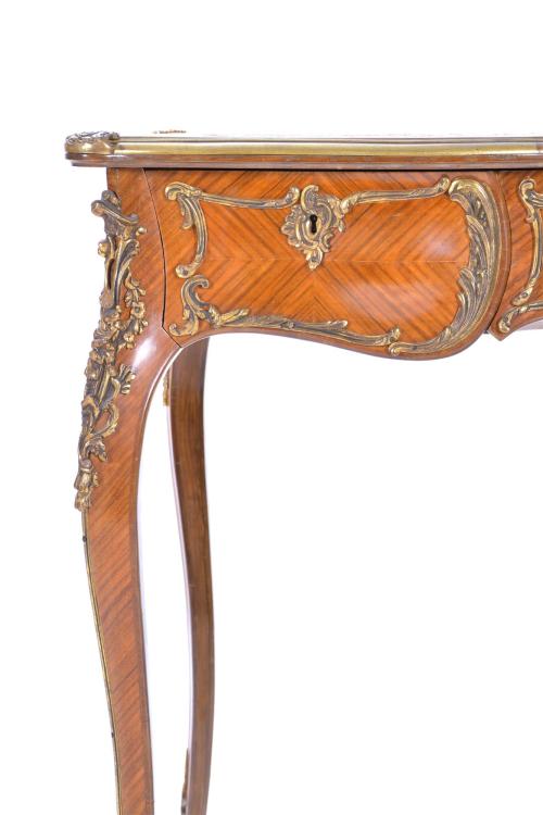 "BUREAU PLAT", FRENCH LOUIS XV STYLE OFFICE DESK, MID 20TH 