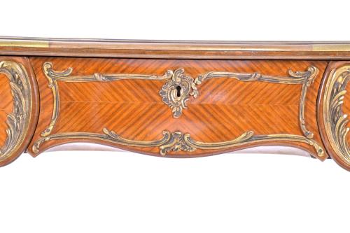 "BUREAU PLAT", FRENCH LOUIS XV STYLE OFFICE DESK, MID 20TH 