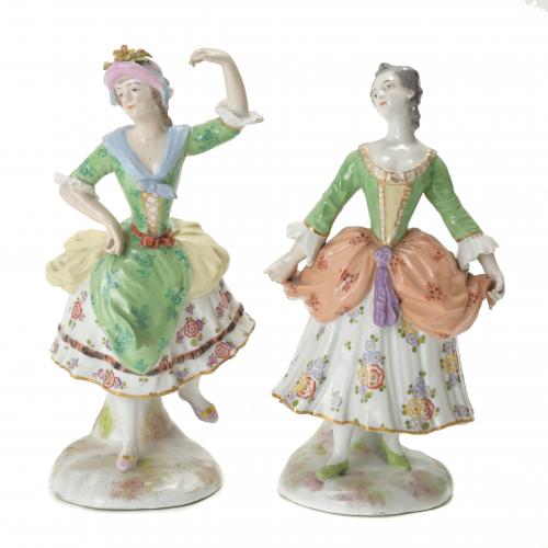 PAIR OF GERMAN FIGURES, MID 20TH CENTURY.