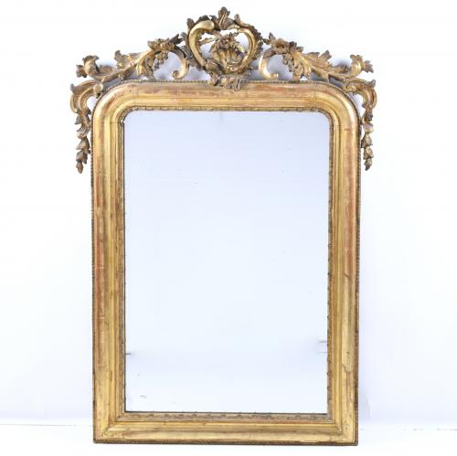 FRENCH STYLE WALL MIRROR, EARLY 20TH CENTURY.