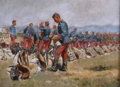 VICENTE BUIL DE LA TORRE (1867-1920). "MILITARY MANOEUVRES"