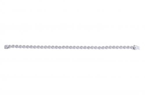 WHITE GOLD AND DIAMONDS RIVIÈRE BRACELET.