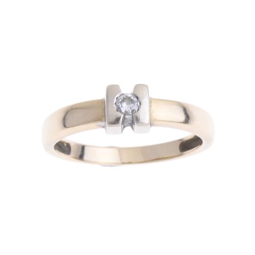 SORTIJA ORO Y DIAMANTE.