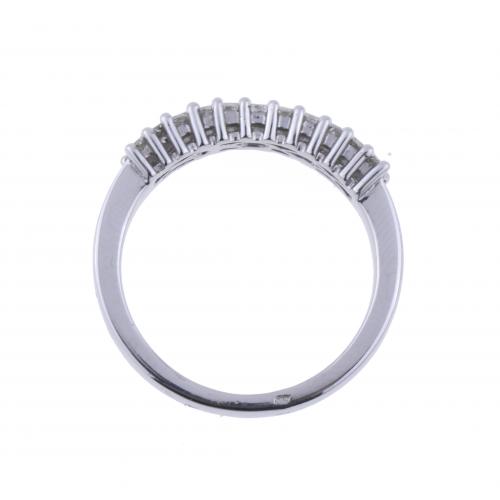 WHITE GOLD AND DIAMONDS ETERNITY RING.