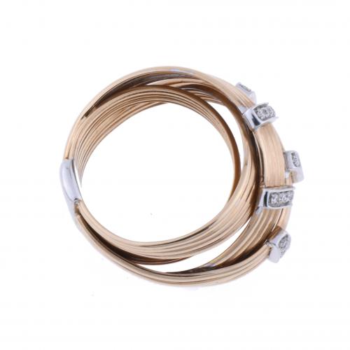 ROSE GOLD SERPENTINE RING.