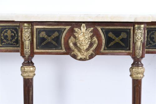 FRENCH CONSOLE WITH MIRROR, 20TH CENTURY.