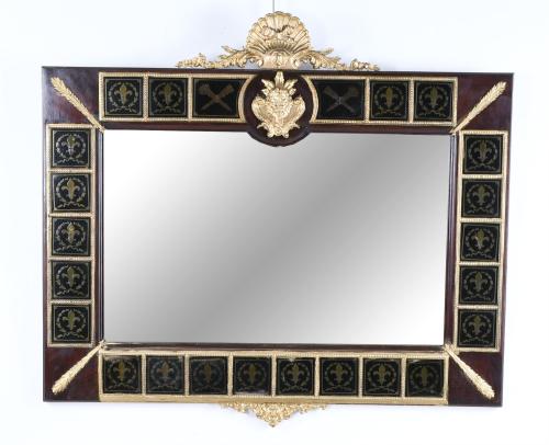 FRENCH CONSOLE WITH MIRROR, 20TH CENTURY.