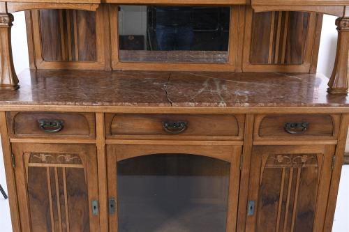 LARGE MODERNIST DISPLAY CABINET, EALRY 20TH CENTURY.