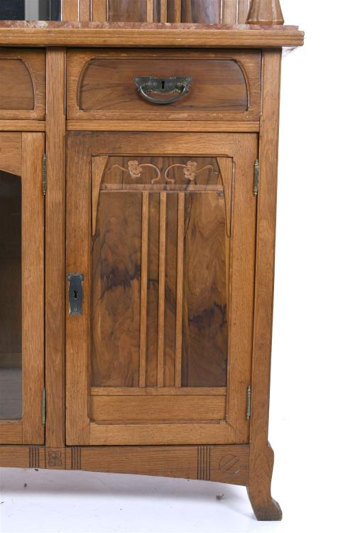 LARGE MODERNIST DISPLAY CABINET, EALRY 20TH CENTURY.