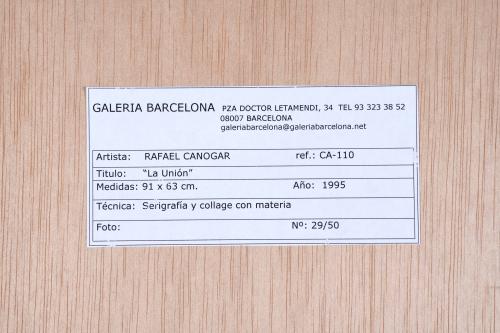 RAFAEL CANOGAR  (1935). "LA UNIÓN", 1995. 