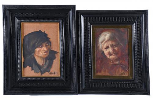 HELIODORO GUILLÉN PEDEMONTI (1864-1940). "OLD WOMEN".