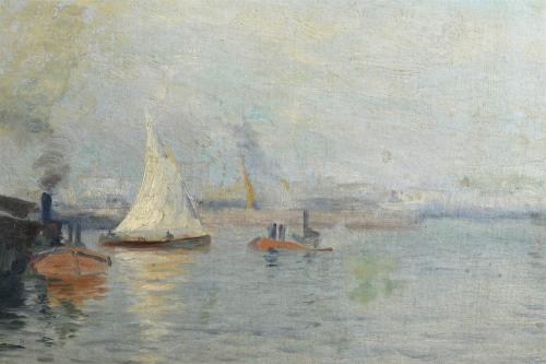 LLUÍS GRANER (1863-1929) "BOATS".
