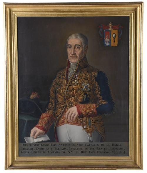 ESCUELA ESPAÑOLA, SIGLO XIX-XX. "RETRATO DEL BRIGADIER ANTONIO DE ARCE CALDERÓN DE LA BARCA".