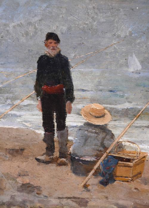 FRANCISCO MIRALLES Y GALUP (1848-1901). "PESCADORES".