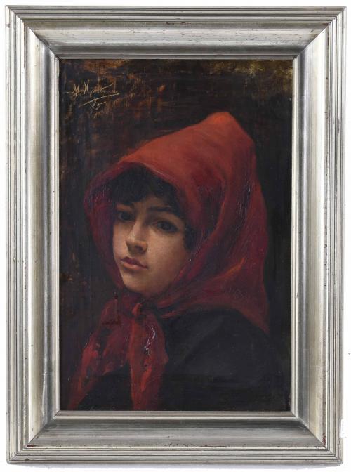 M. MARTÍNEZ (SEGUNDA MITAD SIGLO XIX).  "CAPERUCITA ROJA", 1885.