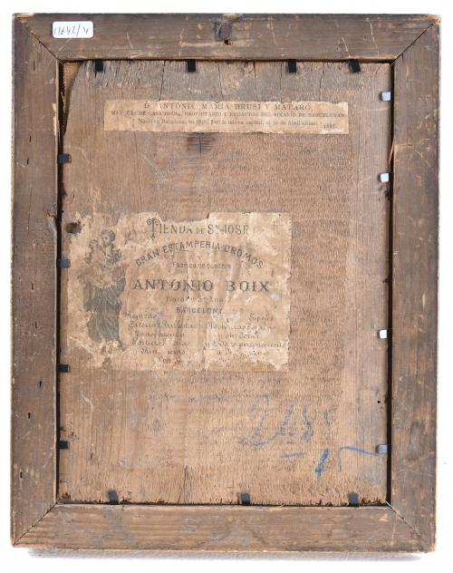 19TH CENTURY SPANISH SCHOOL "SAINT ANTHONY ABBOT".