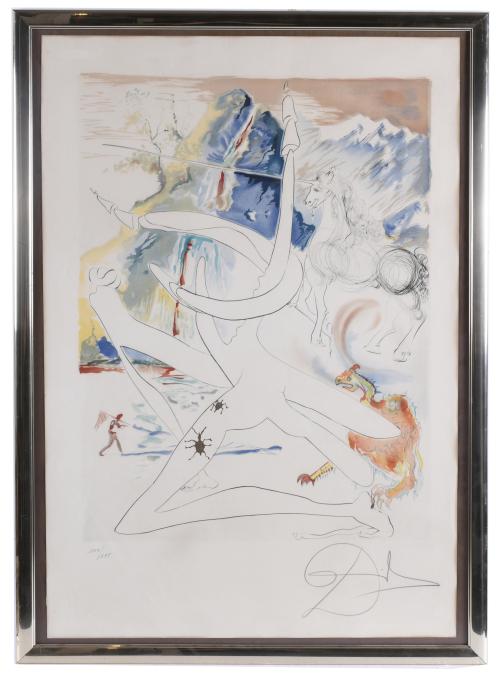 SALVADOR DALÍ I DOMÈNECH (1904-1989). "LASER UNICORN DISINT