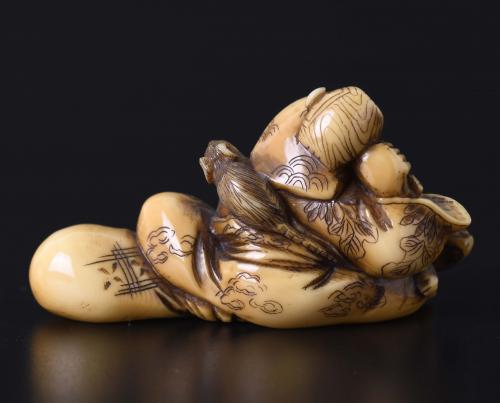 JAPANESE SCHOOL. MEIJI PERIOD, 19TH CENTURY. "DAIKOKU, ONE 