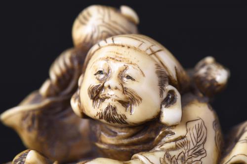 JAPANESE SCHOOL. MEIJI PERIOD, 19TH CENTURY. "DAIKOKU, ONE 