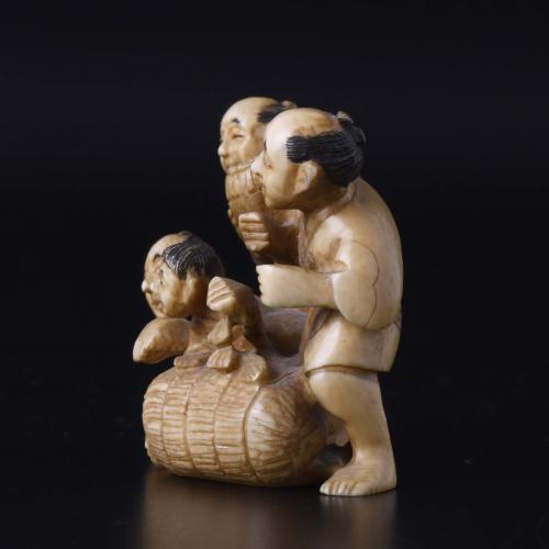 JAPANESE SCHOOL. MEIJI PERIOD, 19TH CENTURY. "FOUR CHARACTE