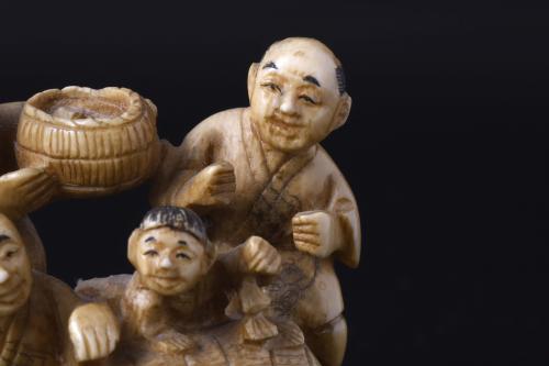 JAPANESE SCHOOL. MEIJI PERIOD, 19TH CENTURY. "FOUR CHARACTE