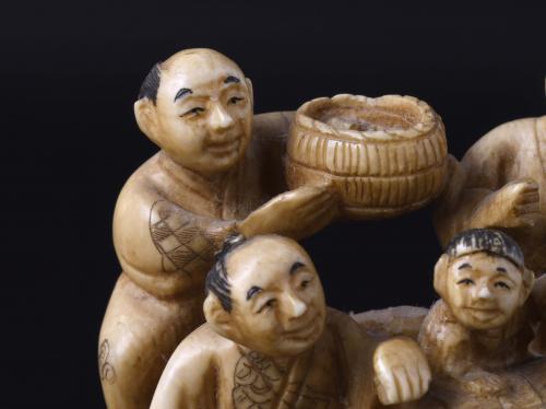 JAPANESE SCHOOL. MEIJI PERIOD, 19TH CENTURY. "FOUR CHARACTE