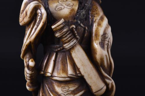 JAPANESE SCHOOL. MEIJI PERIOD, 19TH CENTURY. "SHOKI WITH ON