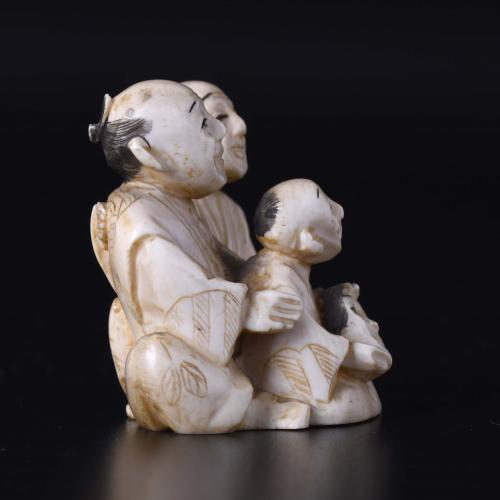 JAPANESE SCHOOL. MEIJI PERIOD, 19TH CENTURY. "THREE CHARACT