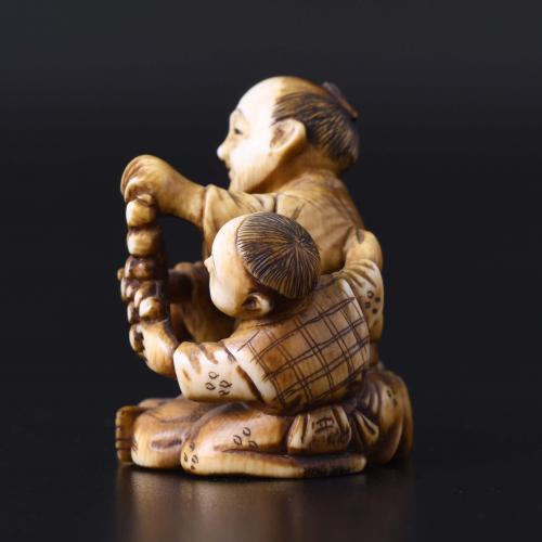 JAPANESE SCHOOL. MEIJI PERIOD, 19TH CENTURY. "OLD MAN WITH 