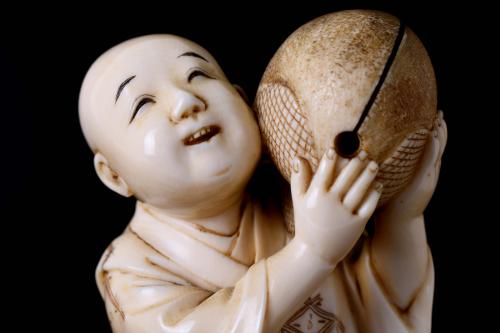 JAPANESE SCHOOL. MEIJI PERIOD, 19TH CENTURY. "JAPANESE BOY,