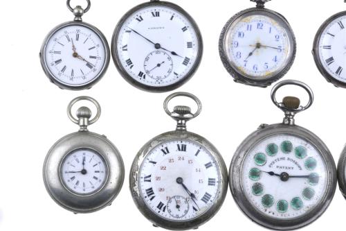 LOT OF FOURTEEN POCKET WATCHES.
