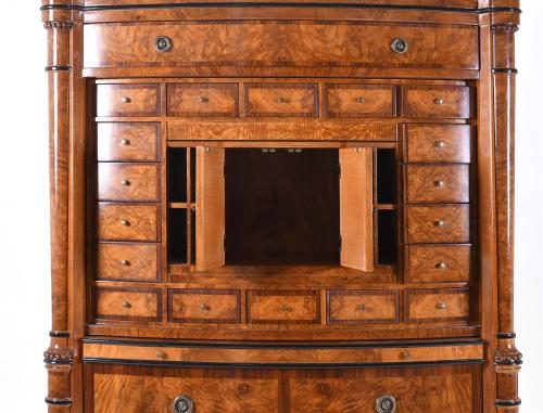 BIEDEMEIER STYLE SECRETER, MID 20TH CENTURY.