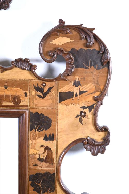J. ORDOÑEZ. BARCELONA 18TH CENTURY STYLE WALL MIRROR, MID 2