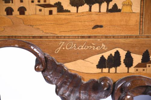 J. ORDOÑEZ. BARCELONA 18TH CENTURY STYLE WALL MIRROR, MID 2