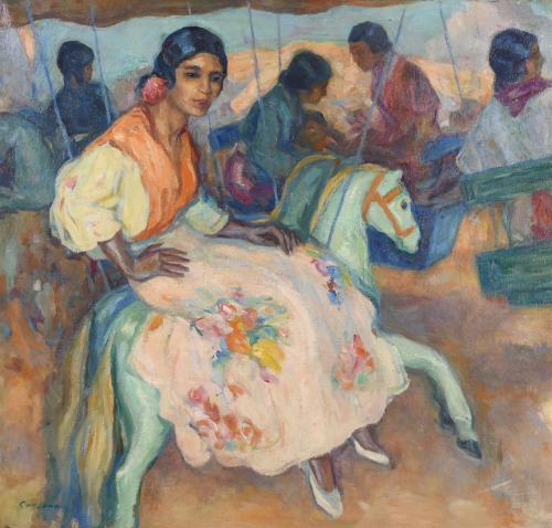 JOAN CARDONA i LLADÓS (1877 - 1957). "TÍOVIVO". 