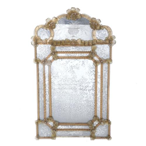 ITALIAN MURANO MIRROR, LATE 19TH CENTURY.