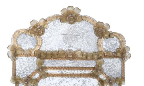 ITALIAN MURANO MIRROR, LATE 19TH CENTURY.