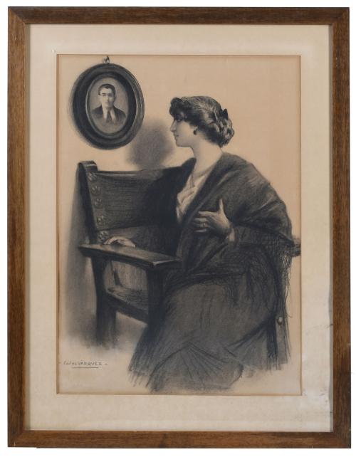 CARLOS VÁZQUEZ ÚBEDA (1869-1944). ILLUSTRATION FOR &#39;LOS GAN