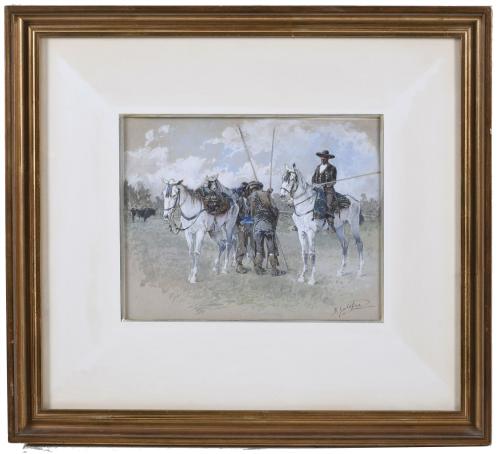 BALDOMERO GALOFRE I GIMÉNEZ (1849-1902). "ANDALUSIAN COWBOY