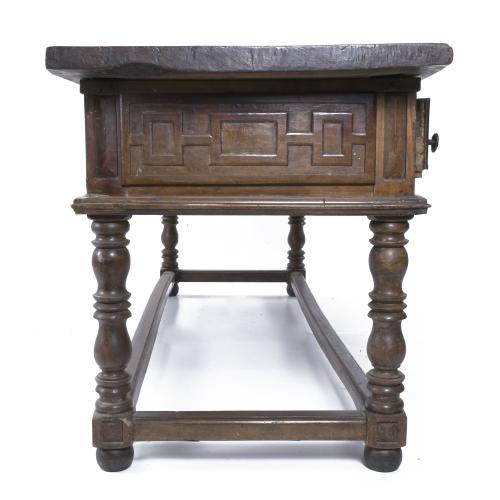 LARGE SPANISH REFECTORY TABLE, LATE 18TH CENTURY.