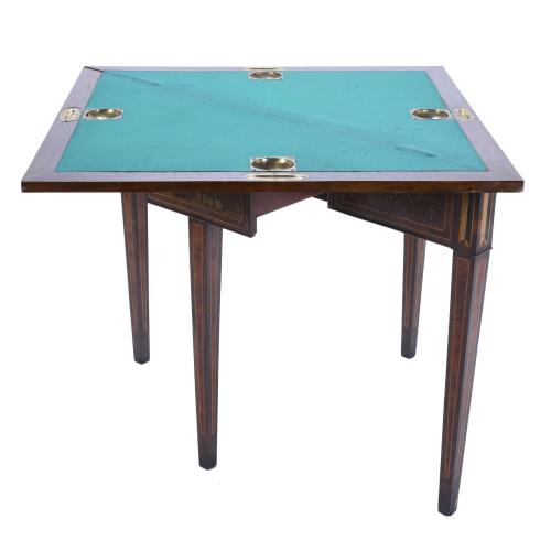 MESA DE JUEGO ESPAÑOLA ESTILO CARLOS IV , FIN. SIGLO XIX - PPS- SIGLO XX.,