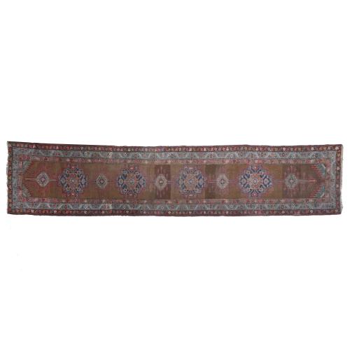 PERSIAN HALL CARPET, MID 20TH CENTURY.