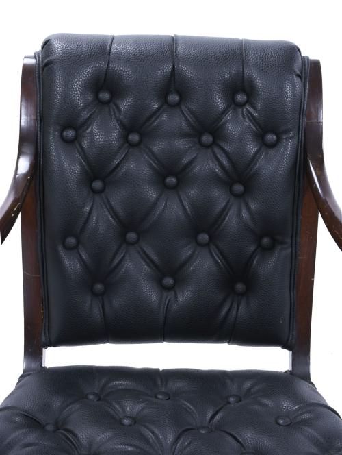 SET OF EIGHT SPANISH ARMCHAIRS, MID 20TH CENTURY.