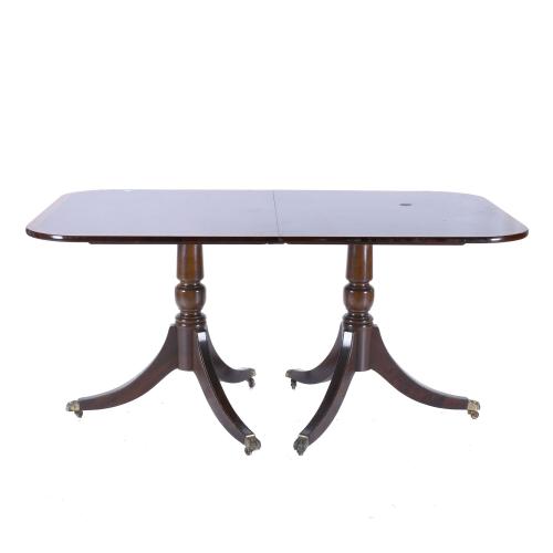 ENGLISH REGENCY STYLE DINING TABLE, MID 20TH CENTURY.